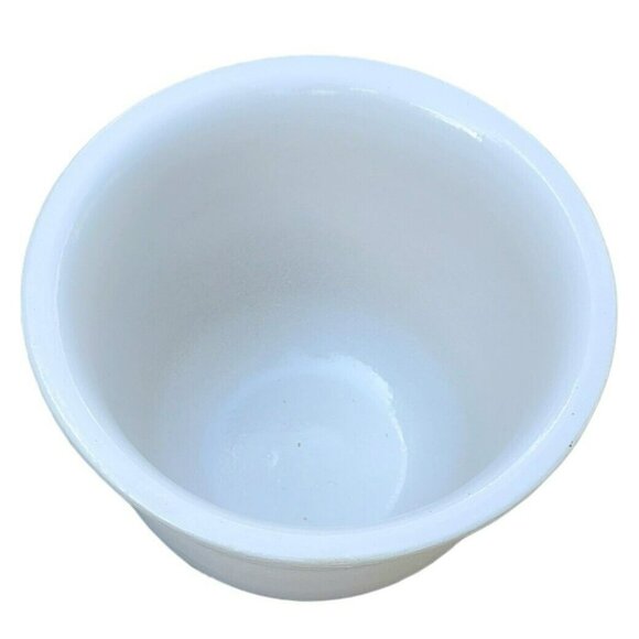 Robinson Ransbottom Pottery White Bowl Serving Dish Heavy Planter Pot Container - Picture 3 of 9